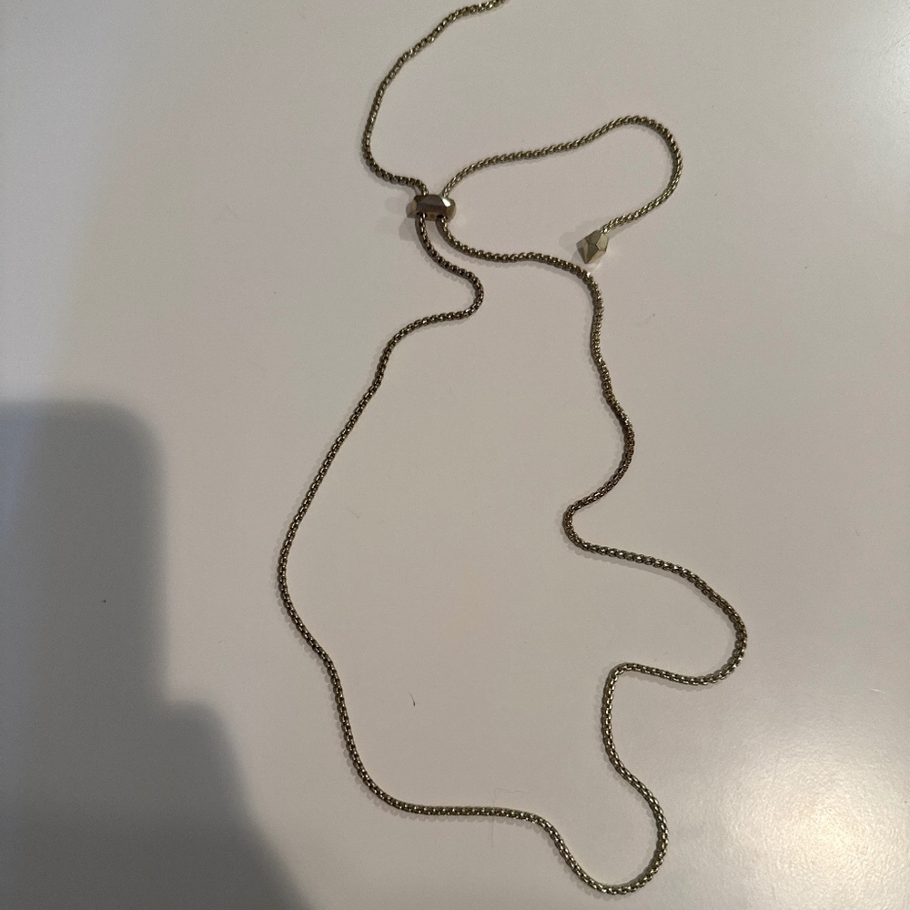 Kendra Scott adjustable gold chain necklace